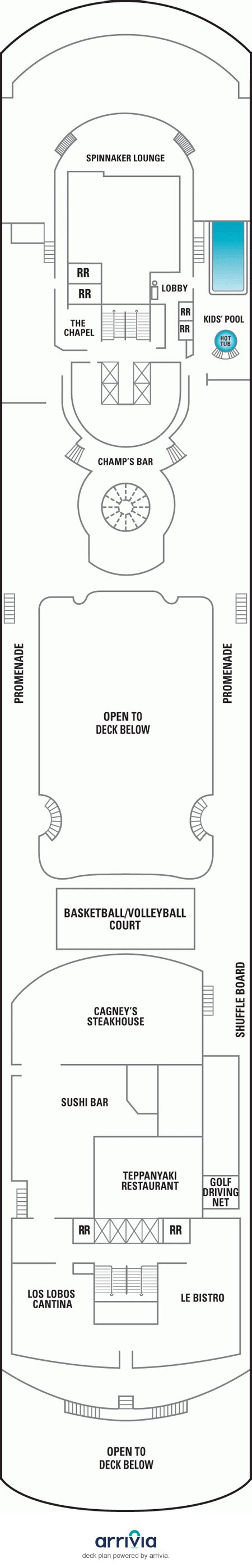 Norwegian Sun Deck Plans - Norwegian Cruise Line Norwegian Sun Deck Layout on iCruise.com