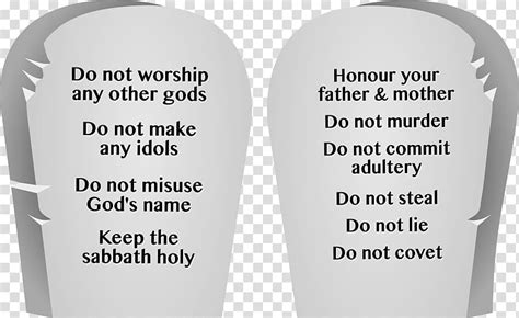 Ten Commandments Clipart Black And White Star