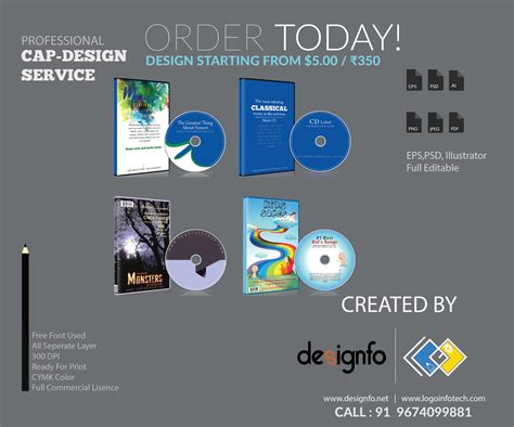 CD Cover Design Service, Custom CD Cover Graphic Design Service