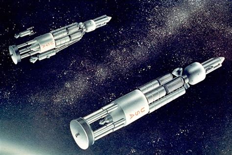 Project Orion, a plan from the 1950s and 1960s to power a spaceship by ...