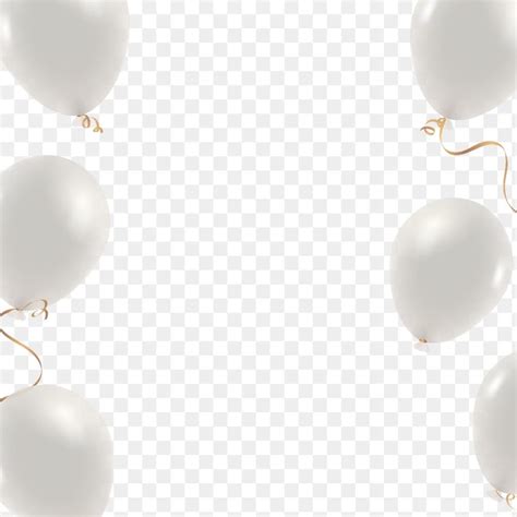 White balloons border frame png with transparent background | free image by rawpixel.com / Kappy ...