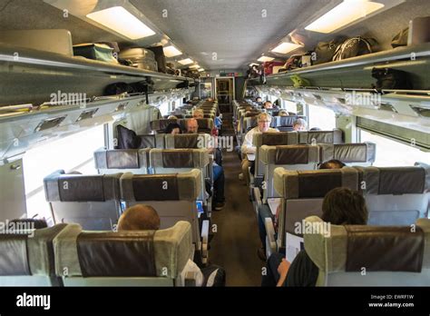 On, board Eurostar, train, carriage, from, London, to, Paris Stock Photo: 84724581 - Alamy