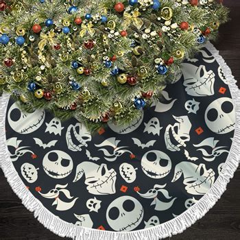 Cool Nightmare Before Christmas Tree Skirt - MYanimec