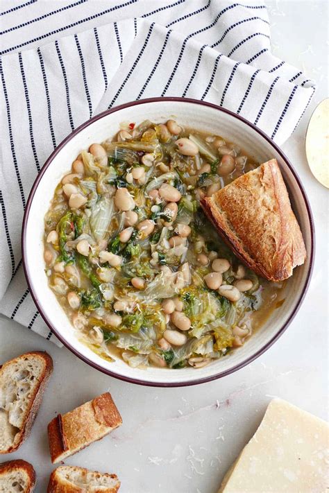 White Beans and Escarole Recipe - It's a Veg World After All®