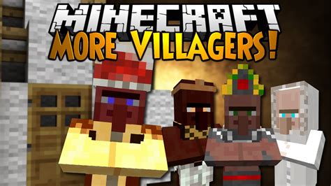 Minecraft Mod Showcase: MORE VILLAGERS! - YouTube