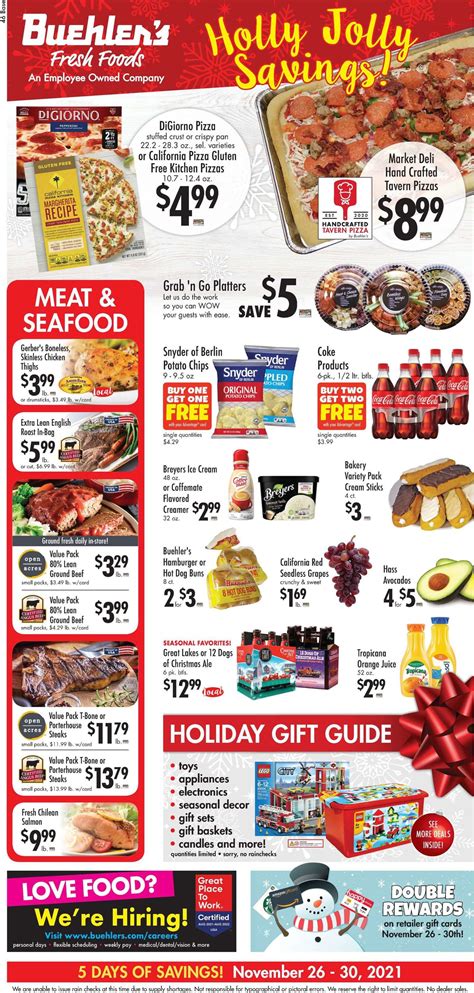 Buehler's Fresh Foods Current weekly ad 11/26 - 11/30/2021 - frequent-ads.com