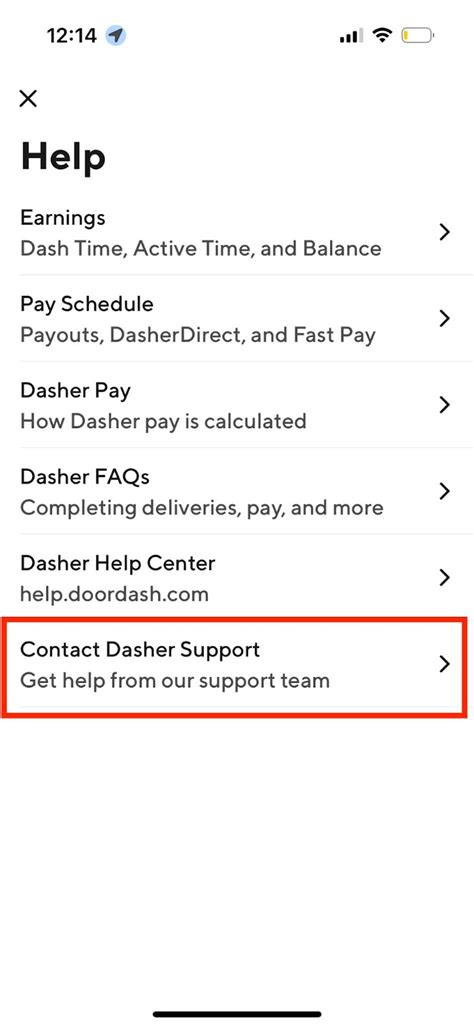 Chat Support in the Dasher App