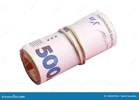 Ukrainian National Currency, Bundle Banknotes Value of 500 Hryvnia UAH ...