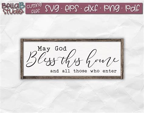 May God Bless This Home SVG Bless This Home SVG Bless Our - Etsy