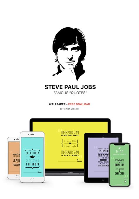 IPhone X Wallpaper - (Steve Jobs Quotes) Free Download on Behance