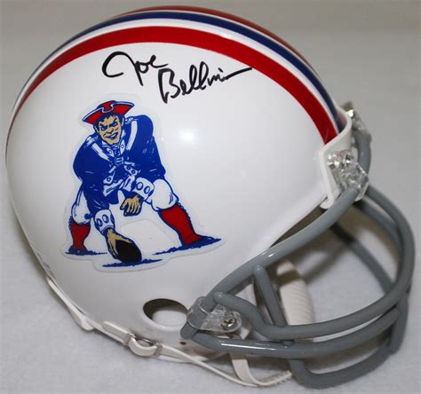 Joe Bellino Signed Patriots Throwback Mini-Helmet (Schwartz COA ...