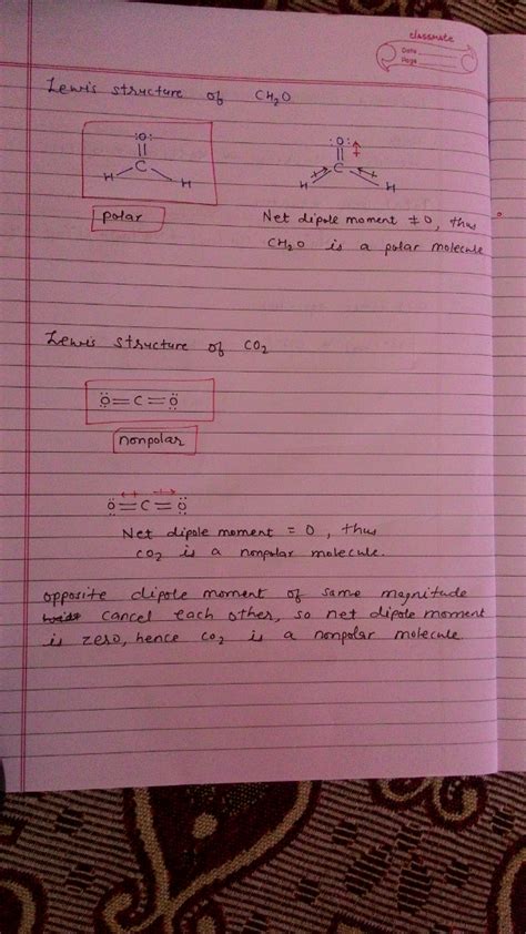 Draw the Lewis structure for CH2O and CO2. Are these molecules polar or nonpolar? - WizEdu