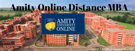 Amity Online University Distance Learning MBA Admissions 2019, Fee ...