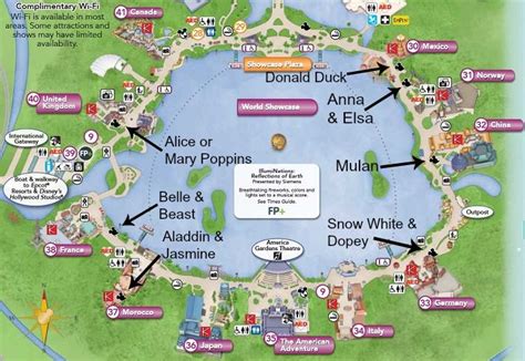 Epcot World Showcase Map