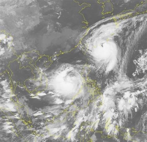 Typhoon Doksuri and Talim as seen by satellite : r/TropicalWeather