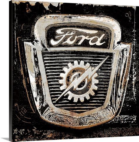 Old Ford Logo Emblem 2 Wall Art, Canvas Prints, Framed Prints, Wall ...