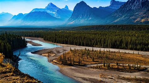 1366x768 Forest Landscape Mountain Nature River Scenic 4k Laptop HD ,HD ...