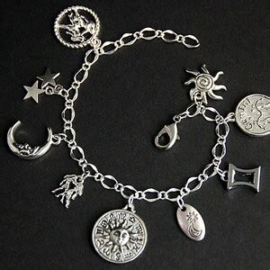 Gemini Bracelet. Gemini Charm Bracelet. Zodiac Bracelet. Sun Sign Bracelet. Horoscope Bracelet ...