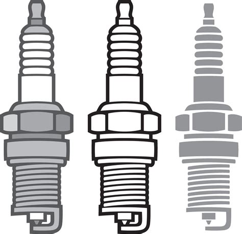 Spark Plug set 2335987 Vector Art at Vecteezy