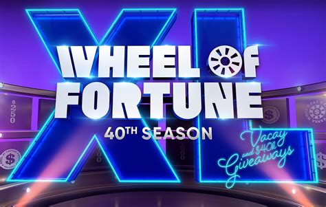 Wheel of Fortune 40th Season XL Giveaways: Win a vacation and 40K at wheeloffortune.com