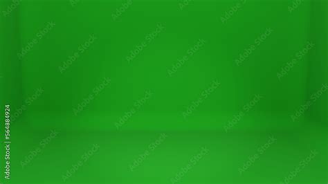 Green Background, Empty Room Background, Backdrop Background for mockup or visual production ...