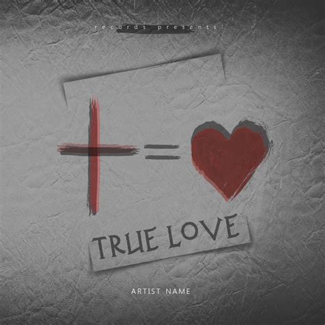 True Love album cover art template | PosterMyWall