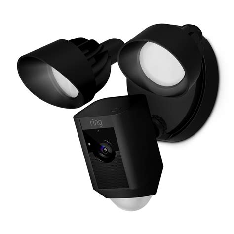 Shop Ring Floodlight Cam Black Digital Wireless Outdoor Security Camera ...