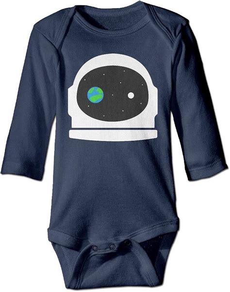 Amazon.com: Space Face Astronaut Helmet Unisex Baby Infant Long Sleeve ...