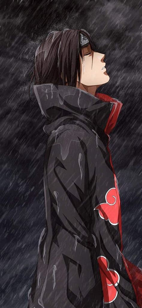 Itachi tristeza, anime, negro, cuervo, naruto, lluvia, Fondo de ...