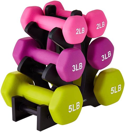 Set 6 Pesas Mancuernas Entrenamiento Neopreno Soporte Gym - $ 5,296.13 ...