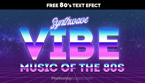 (FREE) ⍟ Free 80s Font [PSD File] - Photoshop Supply