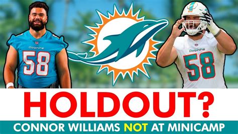 HOLDOUT?! Connor Williams ABSENT At Miami Dolphins Mandatory Minicamp ...