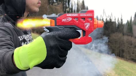 Rocket powered Nerf Gun !! Amazing Launch - YouTube