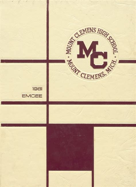 1981 yearbook from Mt. Clemens High School from Mt. clemens, Michigan ...