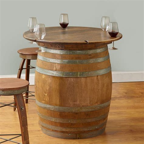 135 Wine Barrel Furniture Ideas You Can DIY or BUY [PHOTOS!] | Barrel table, Wine barrel ...