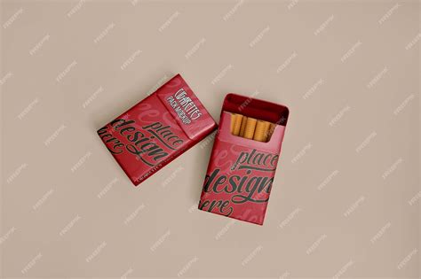 Premium PSD | Cigarette packaging mockup design