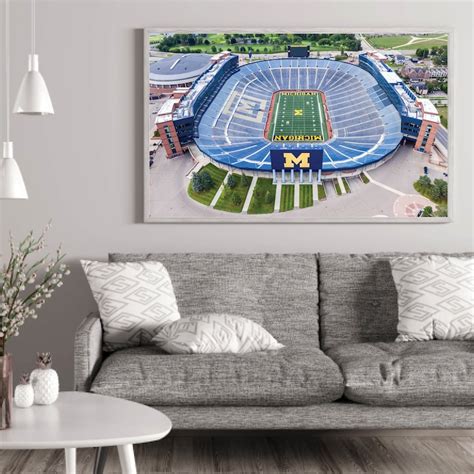 Michigan Stadium Aerial View Photo U of M Aerial Photography - Etsy