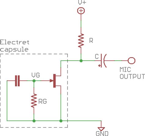 Simple electret microphone circuit - My *nix world