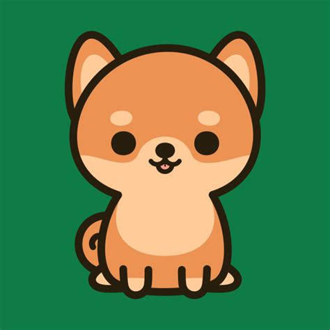 Cute shiba inu - Dog - T-Shirt | TeePublic