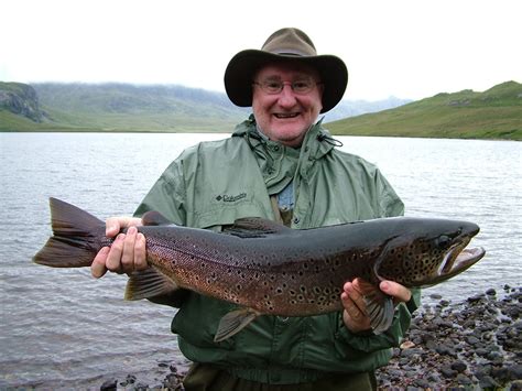 Brown trout fishing at Fionn Loch - Letterewe Estate