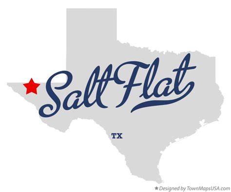 Map of Salt Flat, TX, Texas