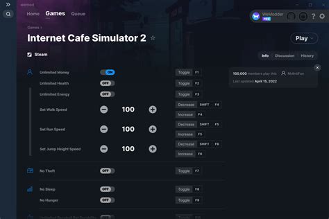 Internet Cafe Simulator 2 Cheats and Trainer for Steam - Trainers - WeMod Community