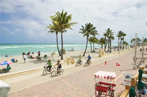 Hollywood Beach Broadwalk is an oceanfront promenade - South Florida on ...