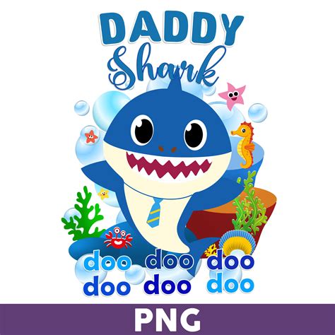 Daddy Shark Png, Shark Png, Shark Family Png, Shark Birthday - Inspire Uplift