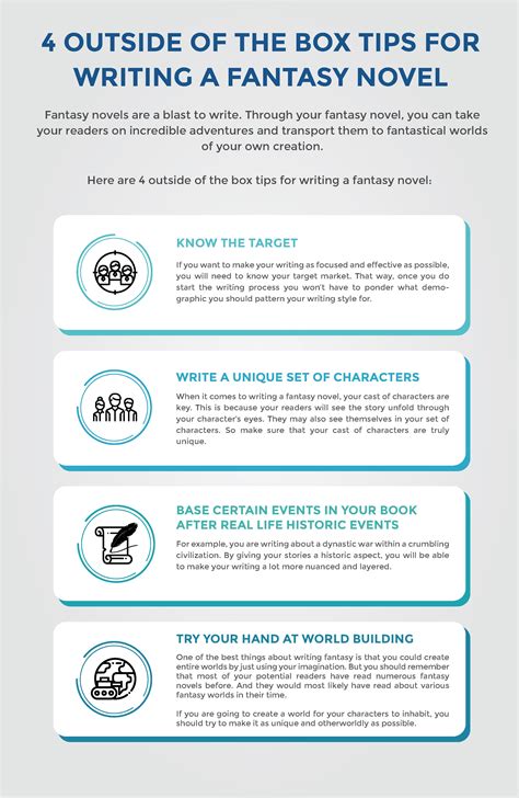 4 outside of the Box Tips for Writing a Fantasy Novel