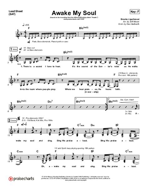 Awake My Soul Sheet Music PDF (Hillsong Worship) - PraiseCharts