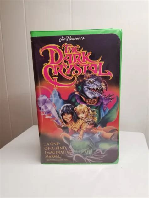 THE DARK CRYSTAL VHS Video Tape Jim Henson Film Muppets RARE Green ...