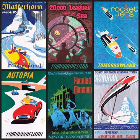 Original Disney Parks Attraction Posters