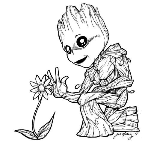 Groot Drawing at GetDrawings | Free download