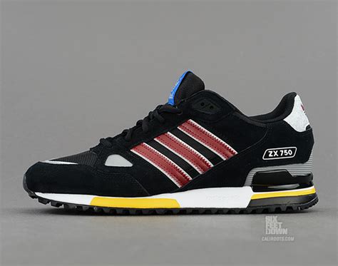 adidas ZX750 - Black/Cardinal | Sole Collector